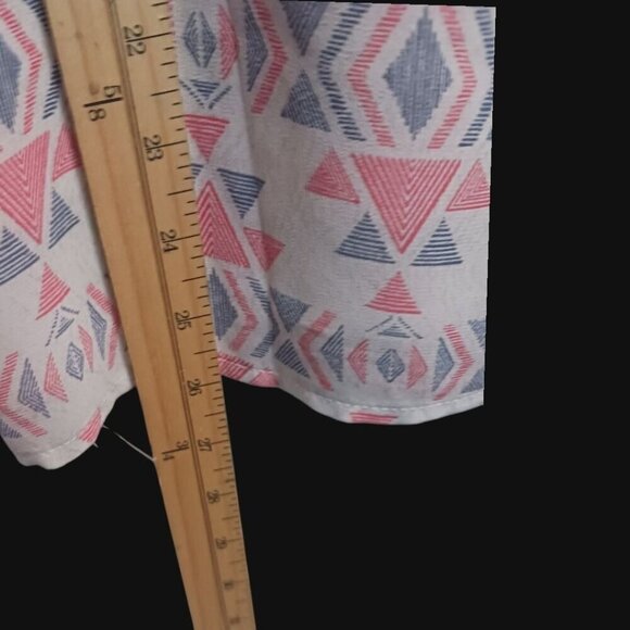 Panhandle Womens Geometric Print Sleeveless Blouse Large - Picture 8 of 9
